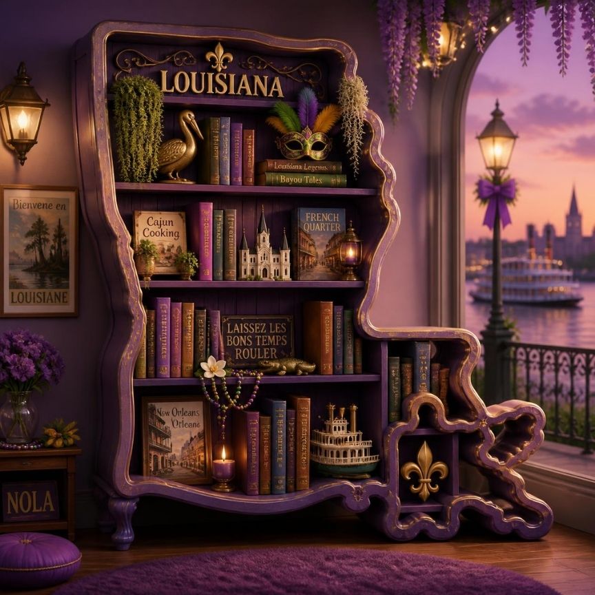 Purple Iris Cabinet