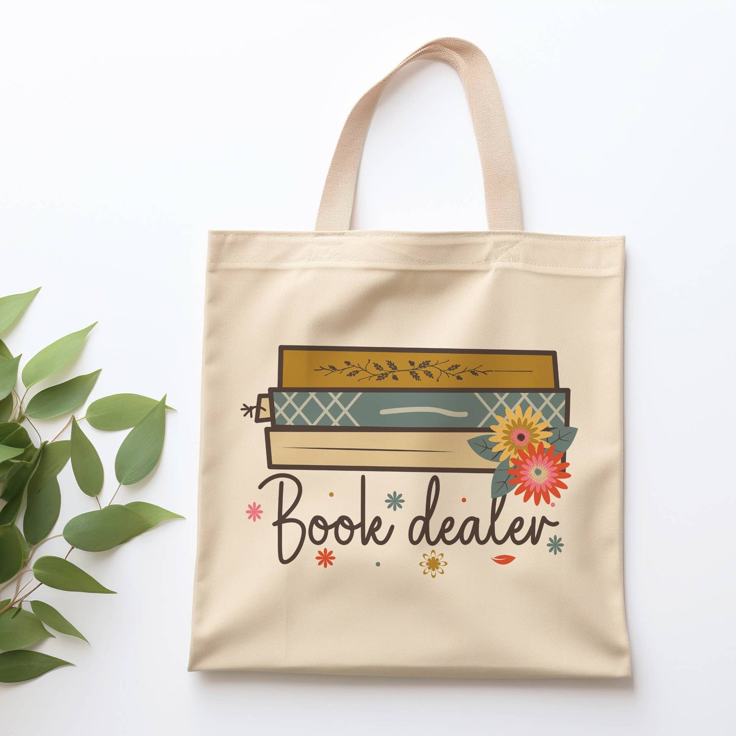 Book Dealer Tote Bag: Natural