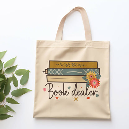 Book Dealer Tote Bag: Natural