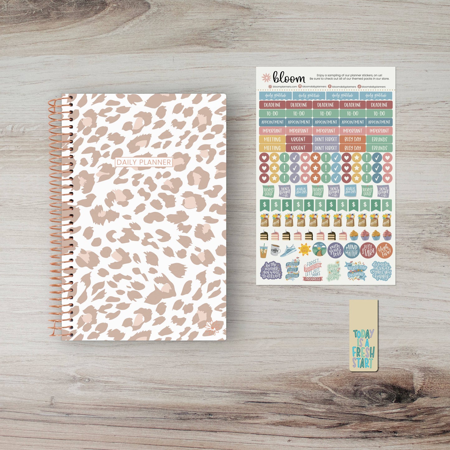 Undated Planner - 5" x 8" size: Be Kind