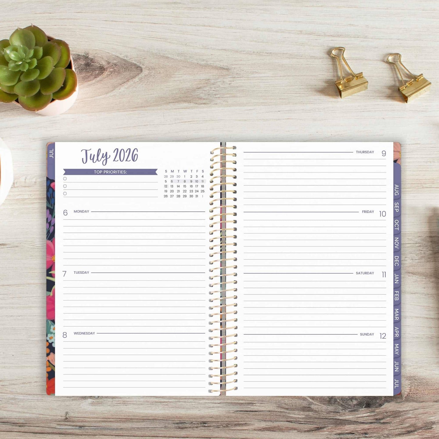 2026-2027 Soft Cover Academic Planner - 5" x 8" size: Coastal Calm