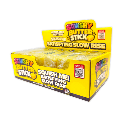 Fun Doh 6" Butter Stick Slow Rise Fidget Toy - 12/Display: Wholesale Price