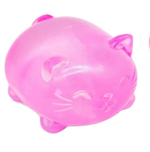 Gummy bear cute cat  Squishy fidget Toy Stress Relief Toy: Bunny / Blue
