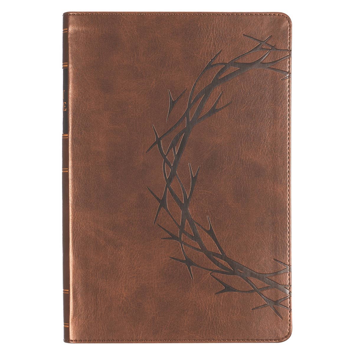 KJV Bible Giant Print Full-size Faux Leather, Crown/Amazing