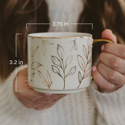 Blue Fan Quilt Coffee Mug - Home Decor & Gifts
