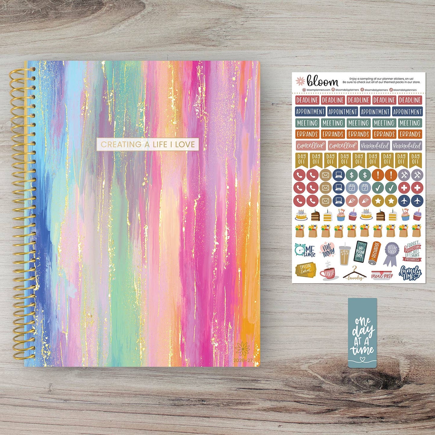 2026-27 Soft Cover Academic Planner, 8.5x11 Size: Creating A Life I Love