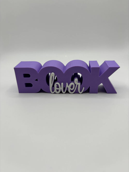 Book Lover Sign: Red