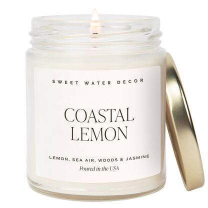 Coastal Lemon 9 oz Soy Candle