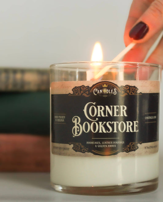 Corner Bookstore Candle - Bookish. Merch Gift