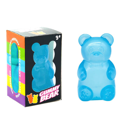 Gummy bear cute cat  Squishy fidget Toy Stress Relief Toy: Bunny / Blue