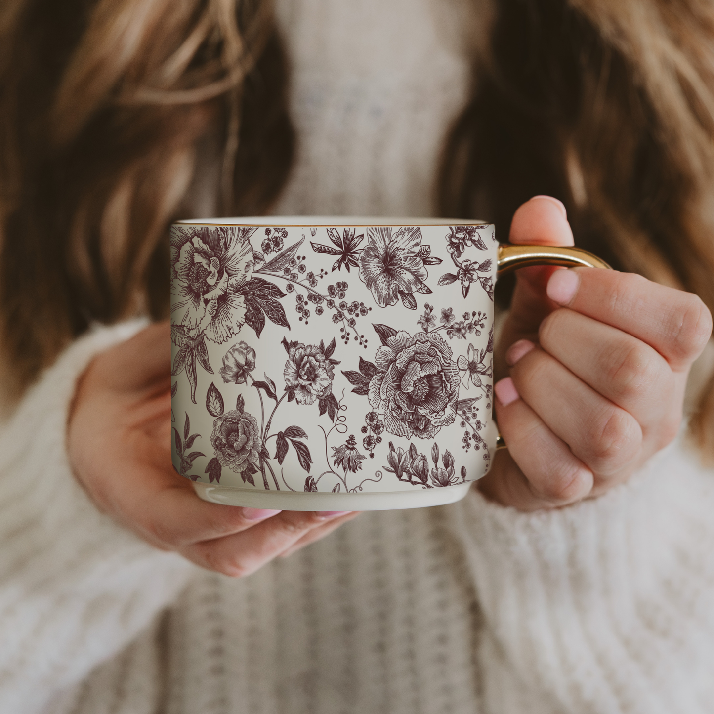 Brown Delft Coffee Mug - Fall Decor & Gifts