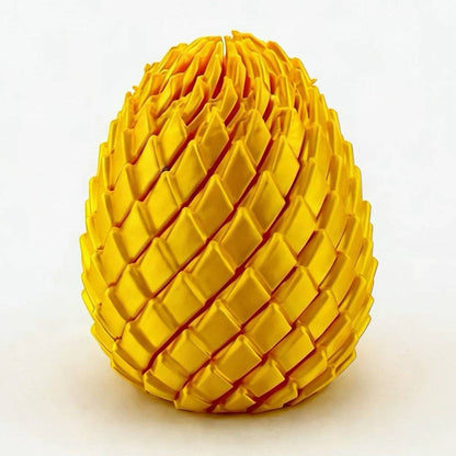 3D Printed Dragon Egg Twisty Fidget Toy Stress-Relief Toy: Aurora Red & Blue