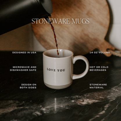 Floral Stoneware Coffee Mug - Spring Decor & Gifts