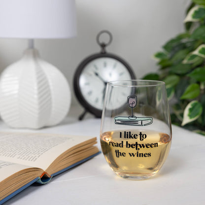 Between the Wines - 18 oz Stemless Wine Glass