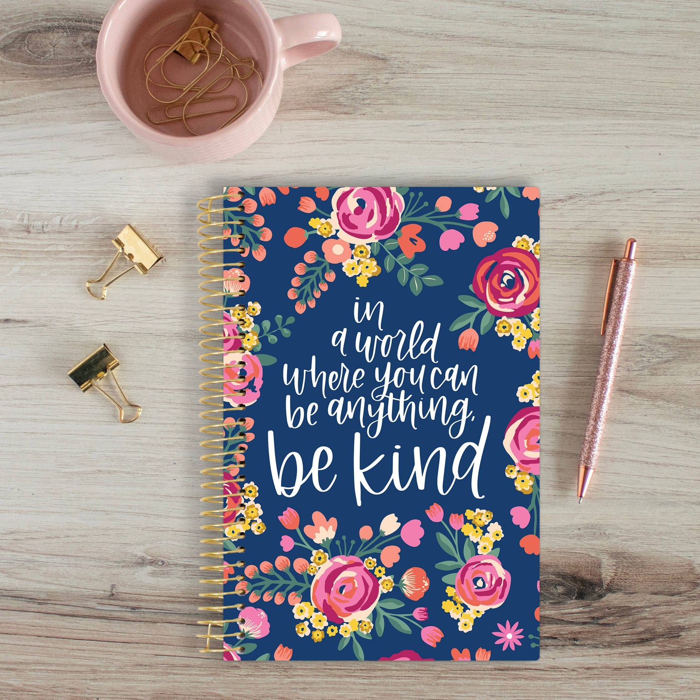 Undated Planner - 5" x 8" size: Be Kind