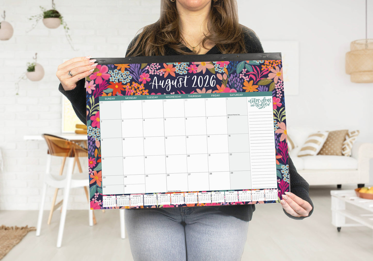 2026-27 Academic Desk & Wall Calendar - 21" x 16": Seasonal