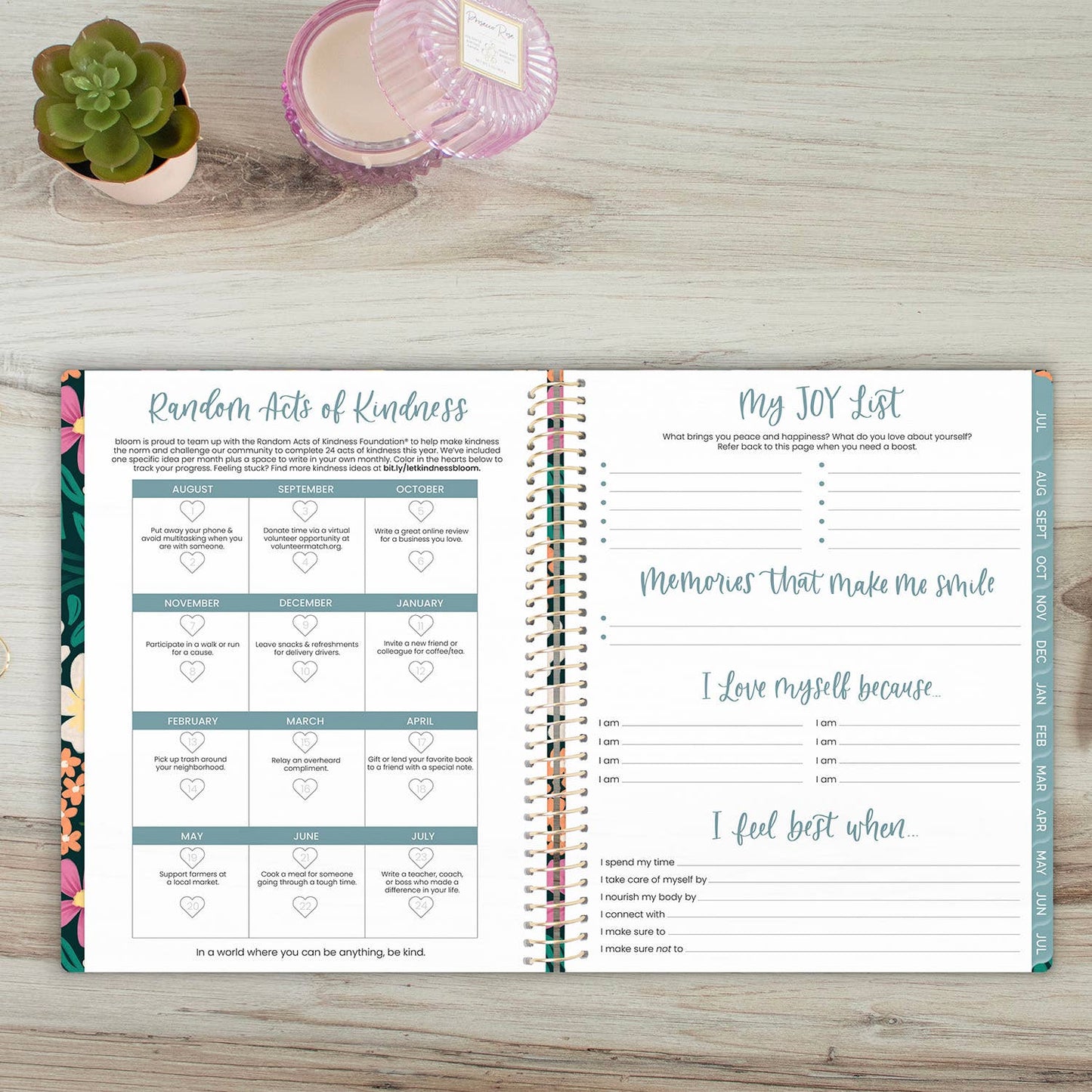 2026-27 Soft Cover Academic Planner, 8.5x11 Size: Creating A Life I Love