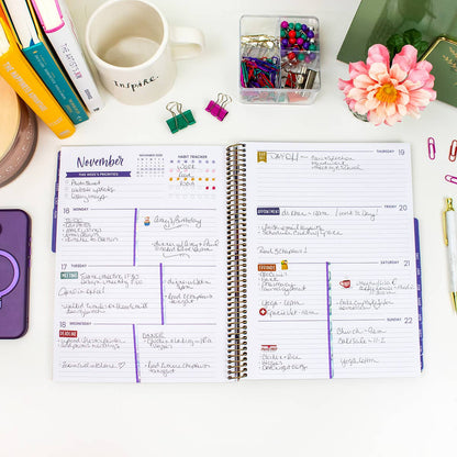 2026-27 Soft Cover Academic Planner, 8.5x11 Size: Creating A Life I Love