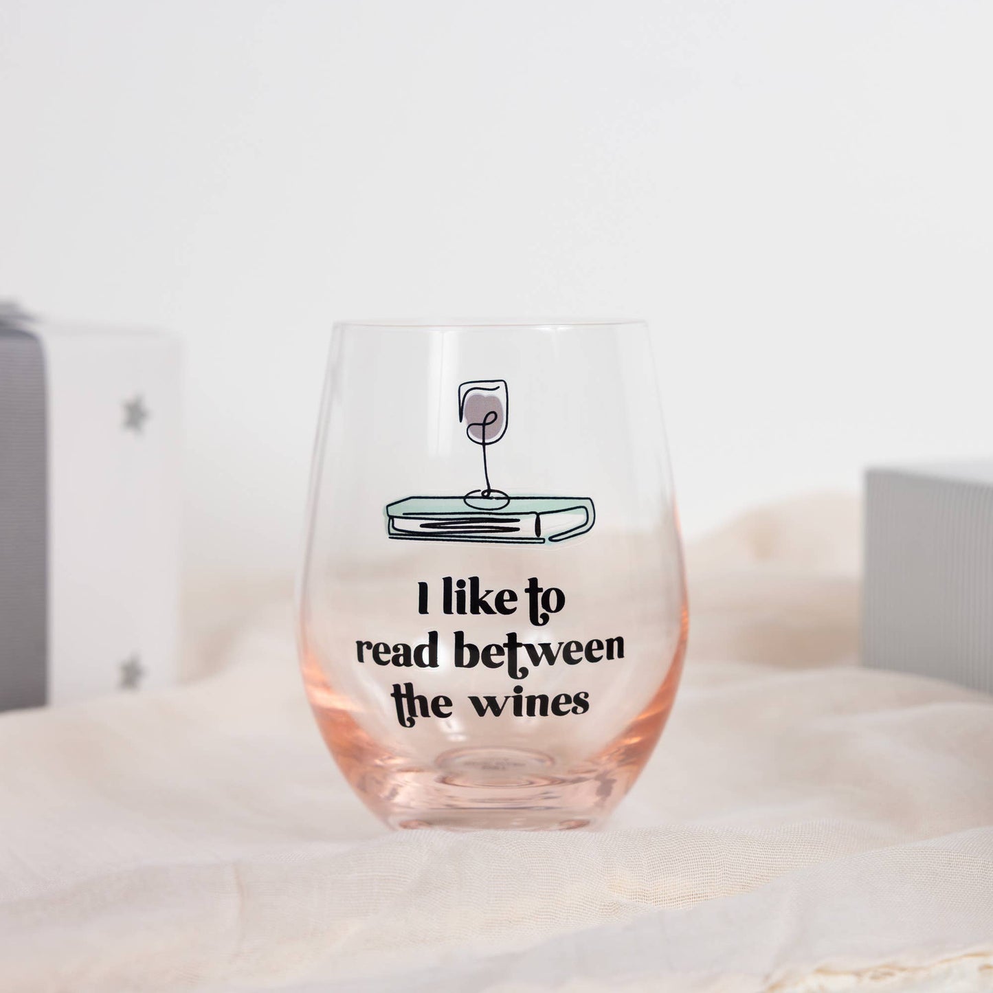Between the Wines - 18 oz Stemless Wine Glass