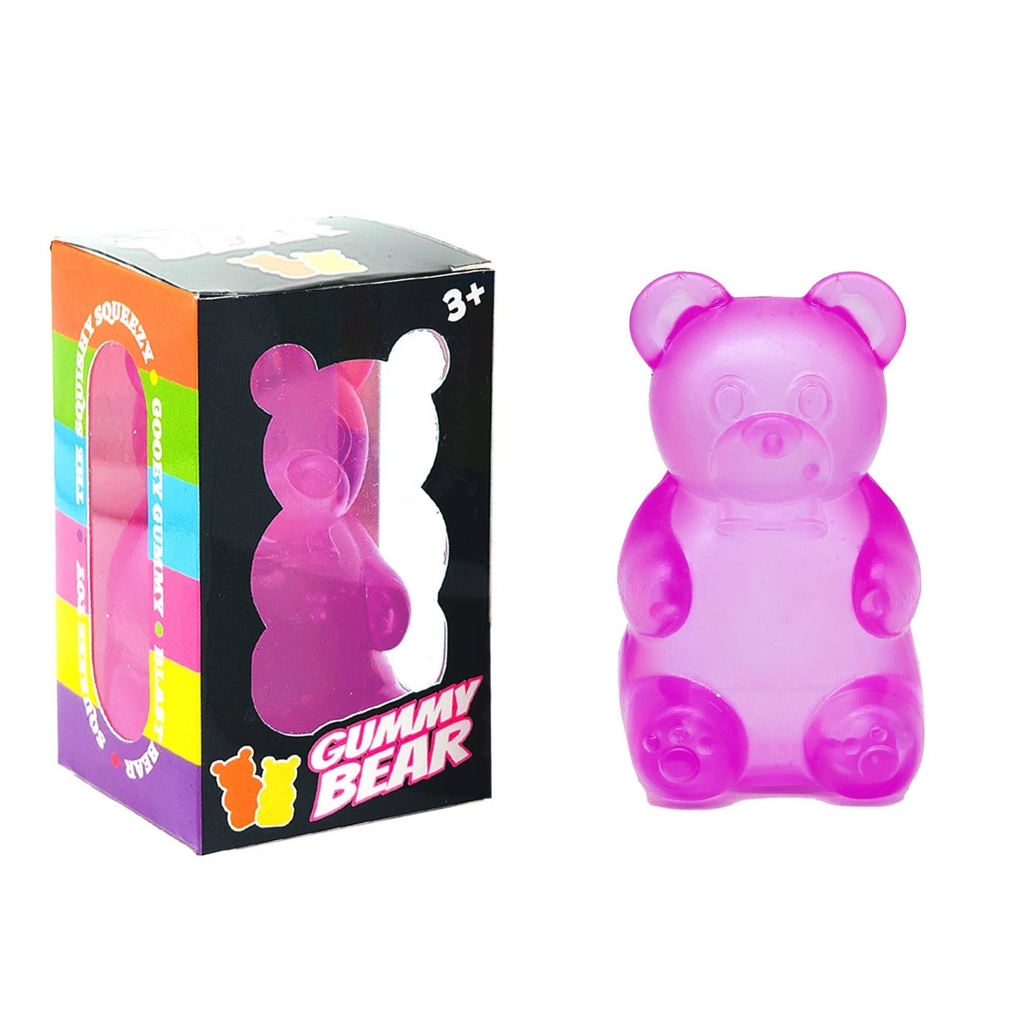 Gummy bear cute cat  Squishy fidget Toy Stress Relief Toy: Bunny / Blue