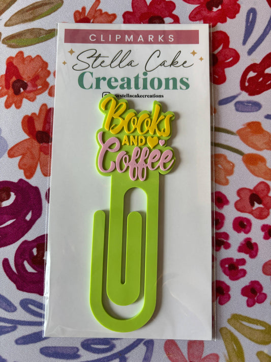 Books and Coffee Bookmarks
