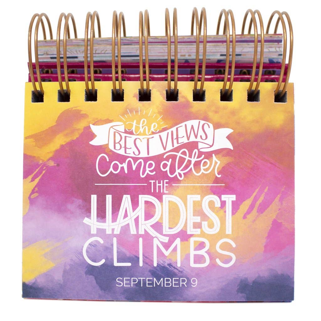 Handlettered Quotes Daily Desk Easel