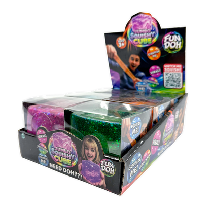 Fun Doh JUMBO Squishy Cube | Viral Assortment - 6/Display: Wholesale Price