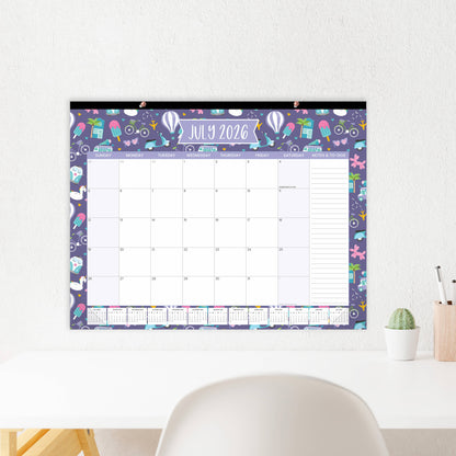 2026-27 Academic Desk & Wall Calendar - 21" x 16": Seasonal