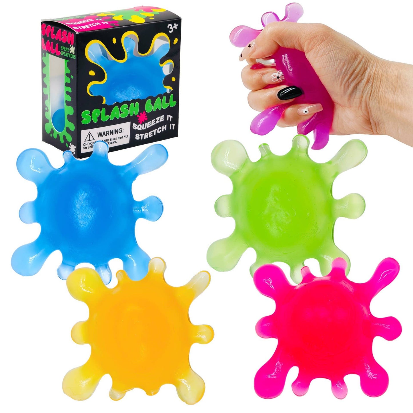 Virus-Shaped squishyToy stress relief ball: Purple