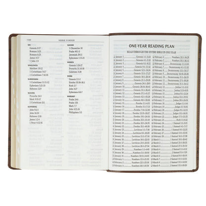 KJV Bible Giant Print Full-size Faux Leather, Crown/Amazing