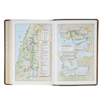 KJV Bible Giant Print Full-size Faux Leather, Crown/Amazing
