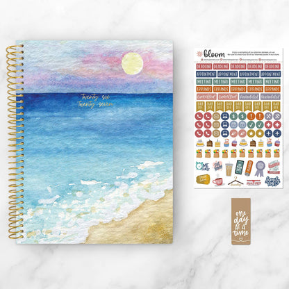 2026-27 Soft Cover Academic Planner, 8.5x11 Size: Coastal Calm