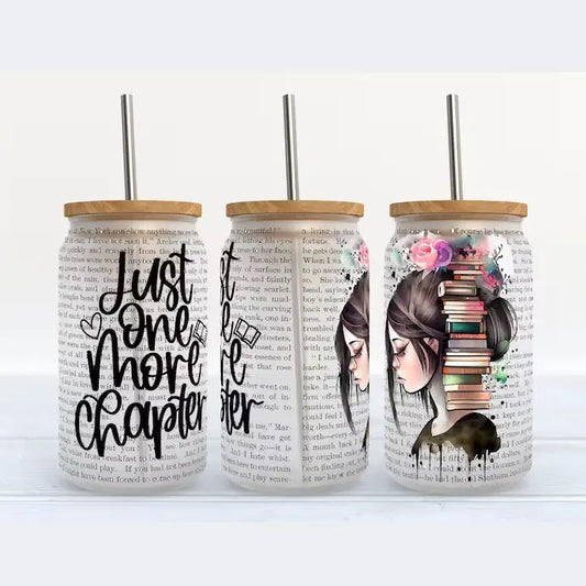 Just One More Chapter-Glass Tumbler