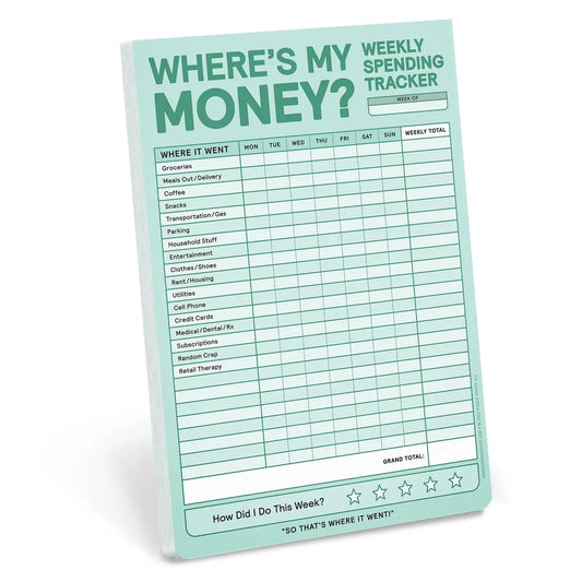 Where's My Money sticky note