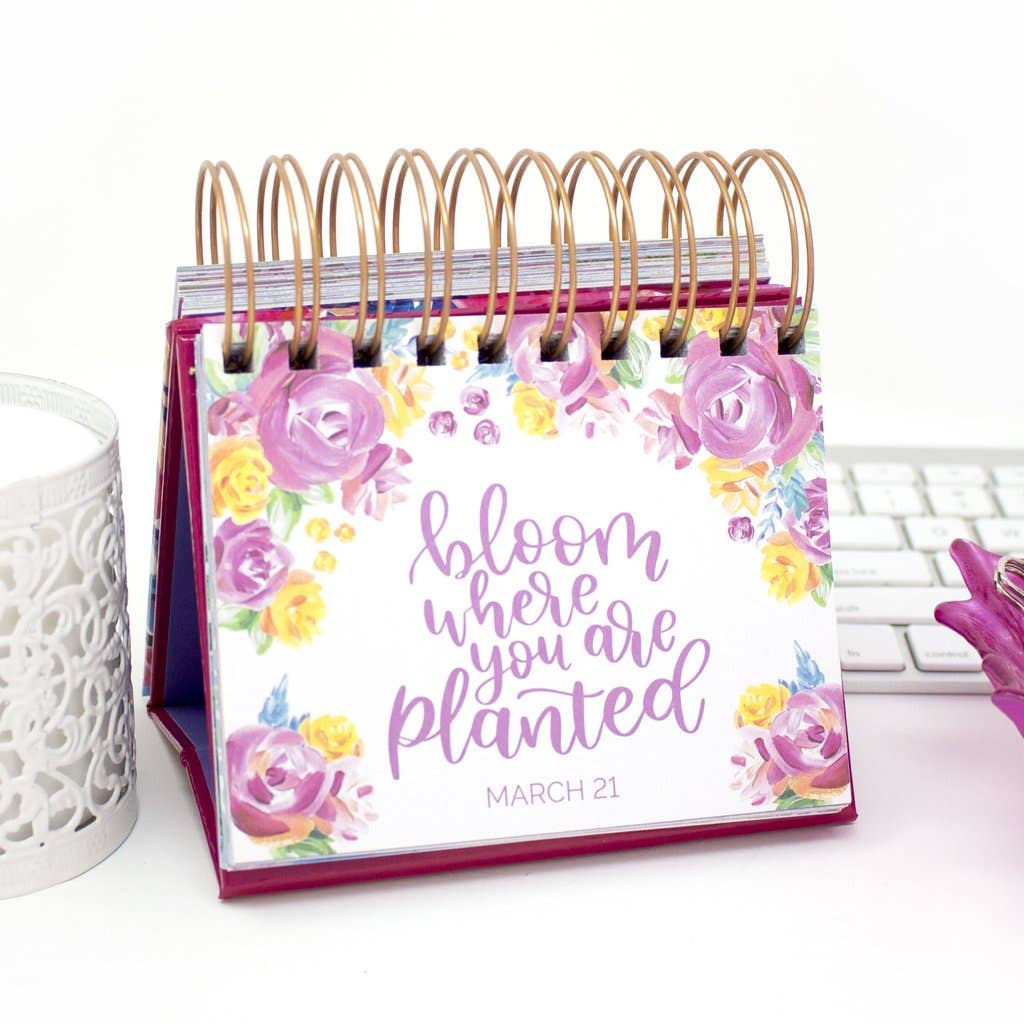 Handlettered Quotes Daily Desk Easel
