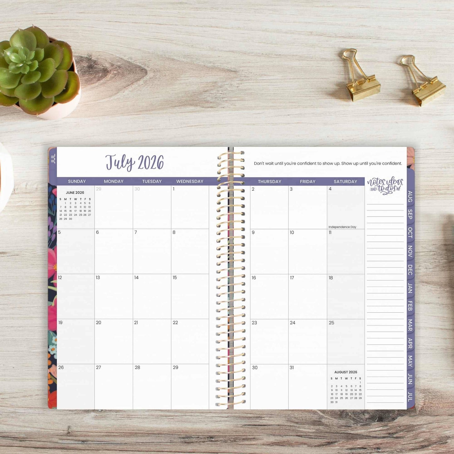 2026-2027 Soft Cover Academic Planner - 5" x 8" size: Coastal Calm