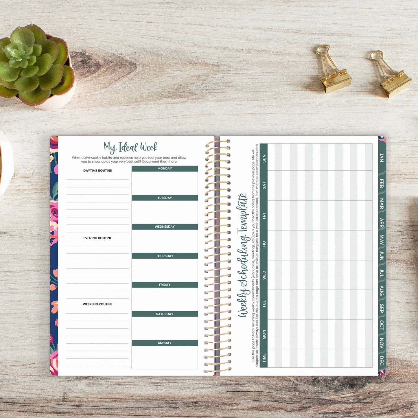Undated Planner - 5" x 8" size: Be Kind
