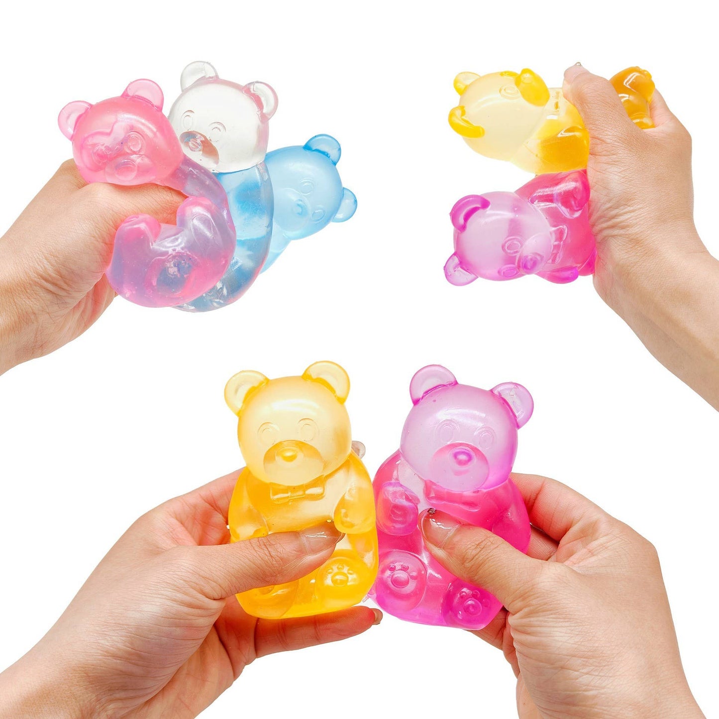 Gummy bear cute cat  Squishy fidget Toy Stress Relief Toy: Bunny / Blue