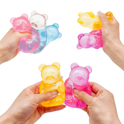 Gummy bear cute cat  Squishy fidget Toy Stress Relief Toy: Bunny / Blue