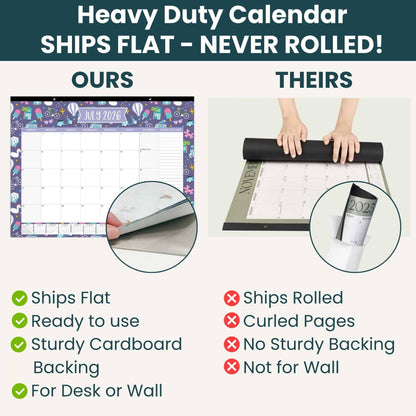 2026-27 Academic Desk & Wall Calendar - 21" x 16": Seasonal