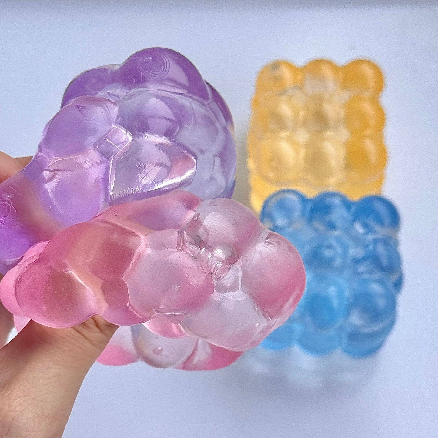 Maltose Cube Squeeze Toy Stress Relief fidget Toy: Purple