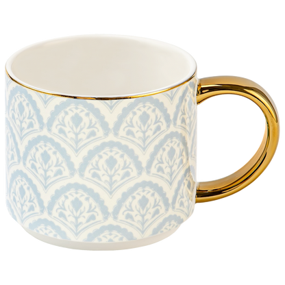Blue Fan Quilt Coffee Mug - Home Decor & Gifts