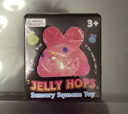 Gummy bear cute cat  Squishy fidget Toy Stress Relief Toy: Bunny / Blue