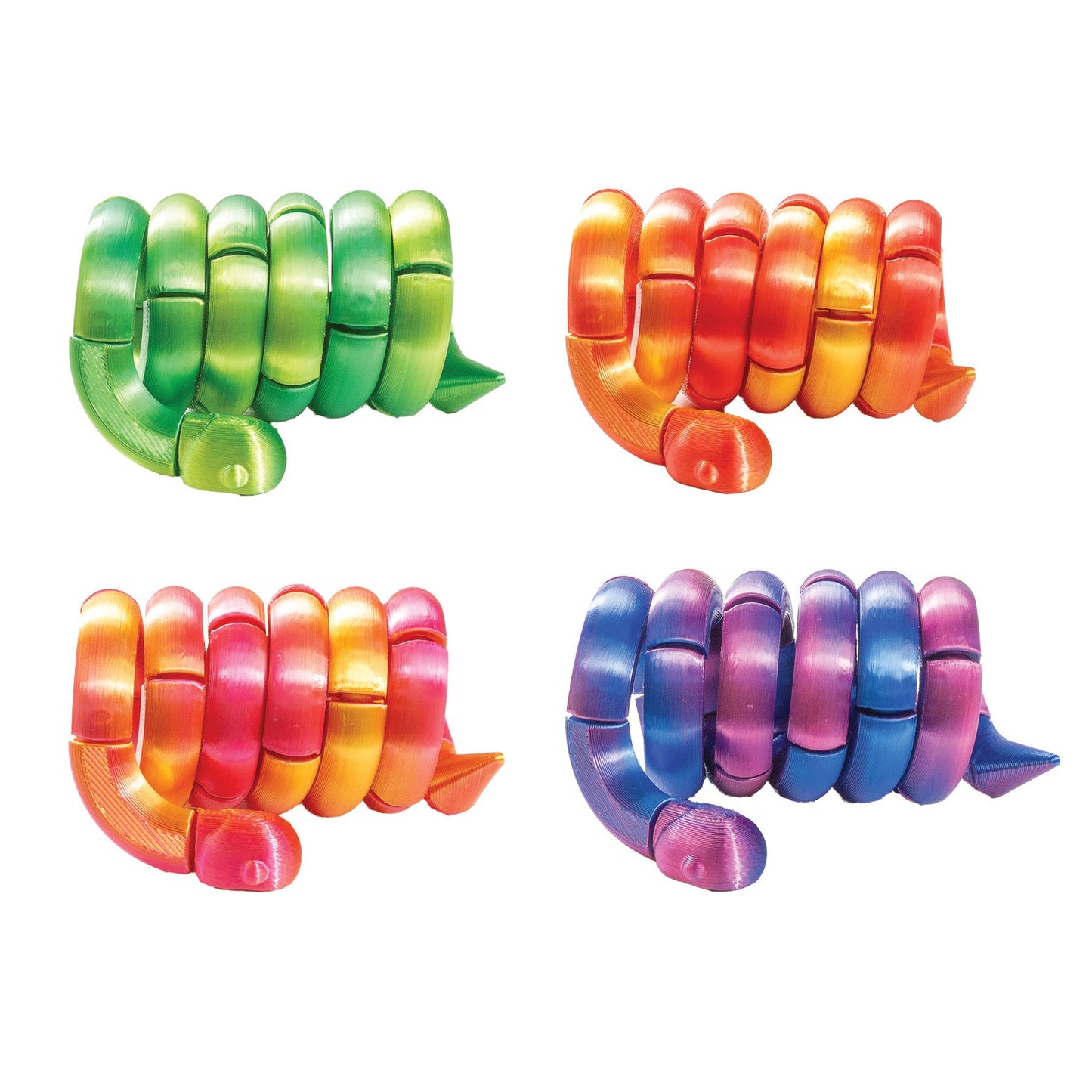 3D PRINTED SNAKE FIDGET TOY     12/BOX
