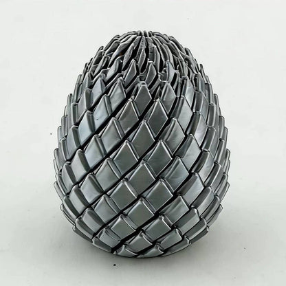 3D Printed Dragon Egg Twisty Fidget Toy Stress-Relief Toy: Aurora Red & Blue