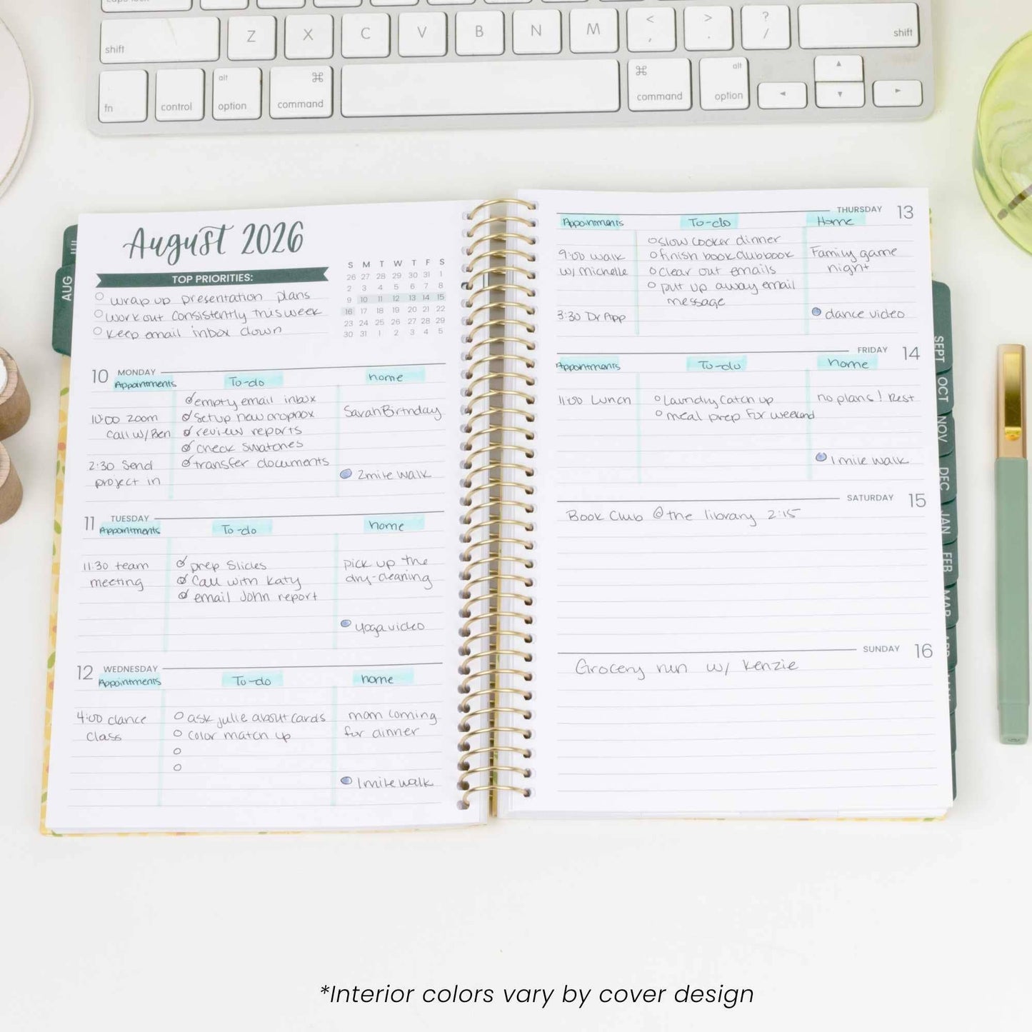 2026-2027 Soft Cover Academic Planner - 5" x 8" size: Coastal Calm