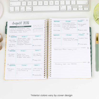 2026-2027 Soft Cover Academic Planner - 5" x 8" size: Coastal Calm