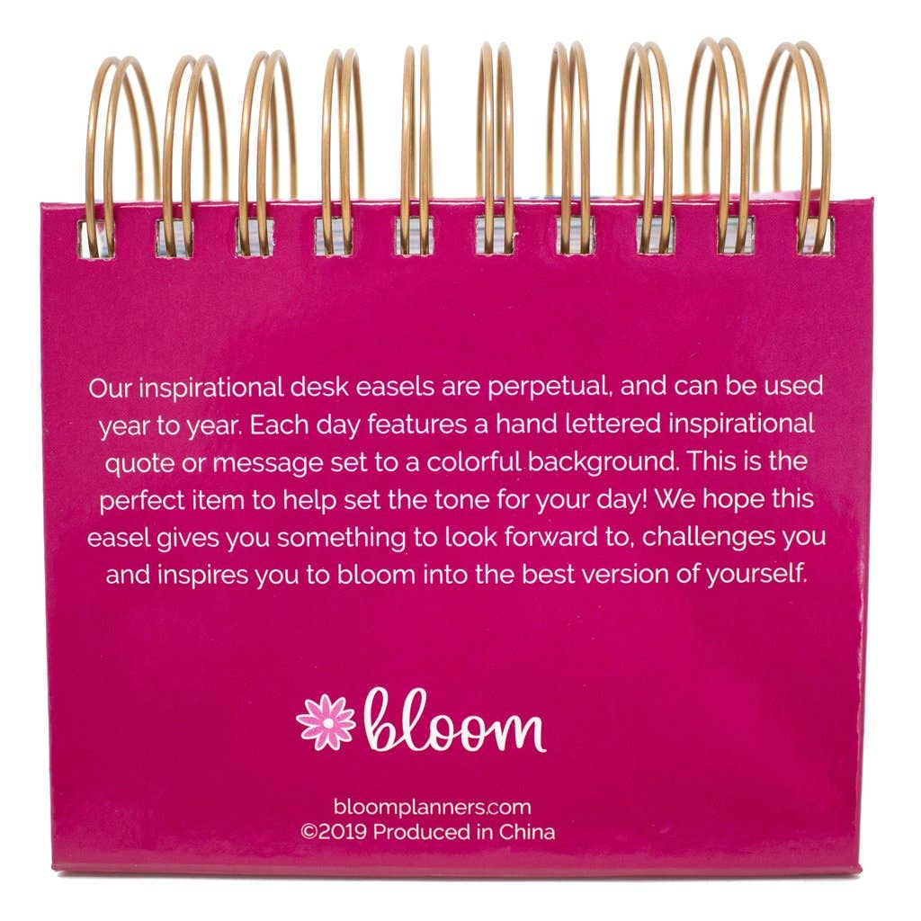 Handlettered Quotes Daily Desk Easel